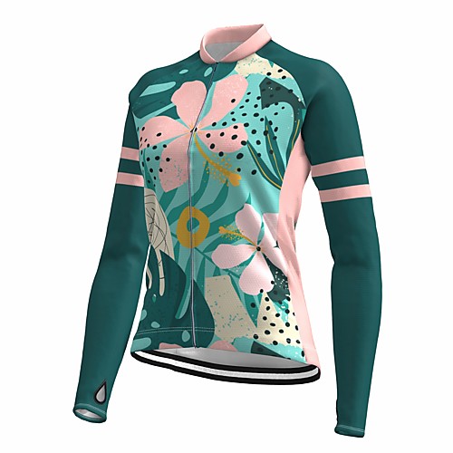 21Grams Women's Long Sleeve Cycling Jersey Spandex Green Floral Botanical Bike Top Mountain Bike MTB Road Bike Cycling Quick Dry Moisture Wicking Sports Clothing Apparel / Stretchy / Athleisure
21Grams Women's Long Sleeve Cycling Jersey Spandex Green Floral Botanical Bike Top Mountain Bike MTB Road Bike Cycling Quick Dry Moisture Wicking Sports Clothing Apparel / Stretchy / Athleisure