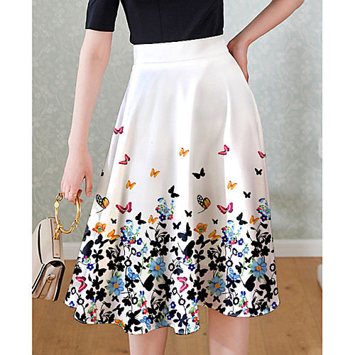 Women's Party Evening Festival Elegant Vintage Capris Skirts Floral / Botanical Butterfly Ruffle Print Green White
Women's Party Evening Festival Elegant Vintage Capris Skirts Floral / Botanical Butterfly Ruffle Print Green White