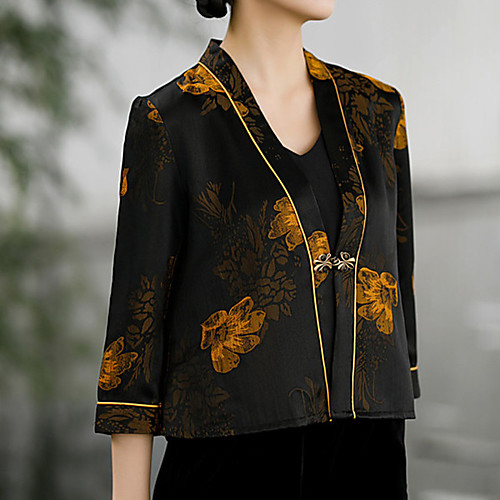 3/4 Length Sleeve Elegant Satin Party Evening / Wedding Party Women's Wrap With Pattern / Print
3/4 Length Sleeve Elegant Satin Party Evening / Wedding Party Women's Wrap With Pattern / Print