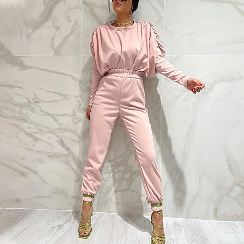 Women's Streetwear Plain Sport Casual Two Piece Set Crop Top Hoodie Tracksuit Pant Jogger Pants Ruched Tops
Women's Streetwear Plain Sport Casual Two Piece Set Crop Top Hoodie Tracksuit Pant Jogger Pants Ruched Tops