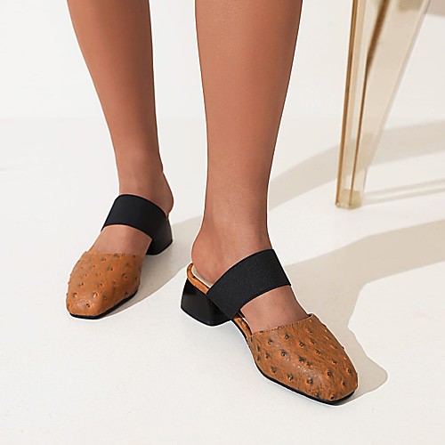 Women's Mules Block Heel Square Toe Casual Daily Office Walking Shoes PU Leather Loafer Spring Summer Solid Colored Geometric Black Orange Red
Women's Mules Block Heel Square Toe Casual Daily Office Walking Shoes PU Leather Loafer Spring Summer Solid Colored Geometric Black Orange Red