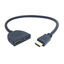 Male Dual HDMI Female Y Splitter Switch Extension Adapter Cable PC HDTV 