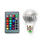 billige Bageredskaber og gadgets-1pc 3.5 W Smart LED-lampe 220 lm E14 B22 E26 / E27 1 LED Perler H&amp;oslash;jeffekts-LED D&amp;aelig;mpbar Fjernstyret Dekorativ RGB 85-265 V / 1 stk. / RoHs