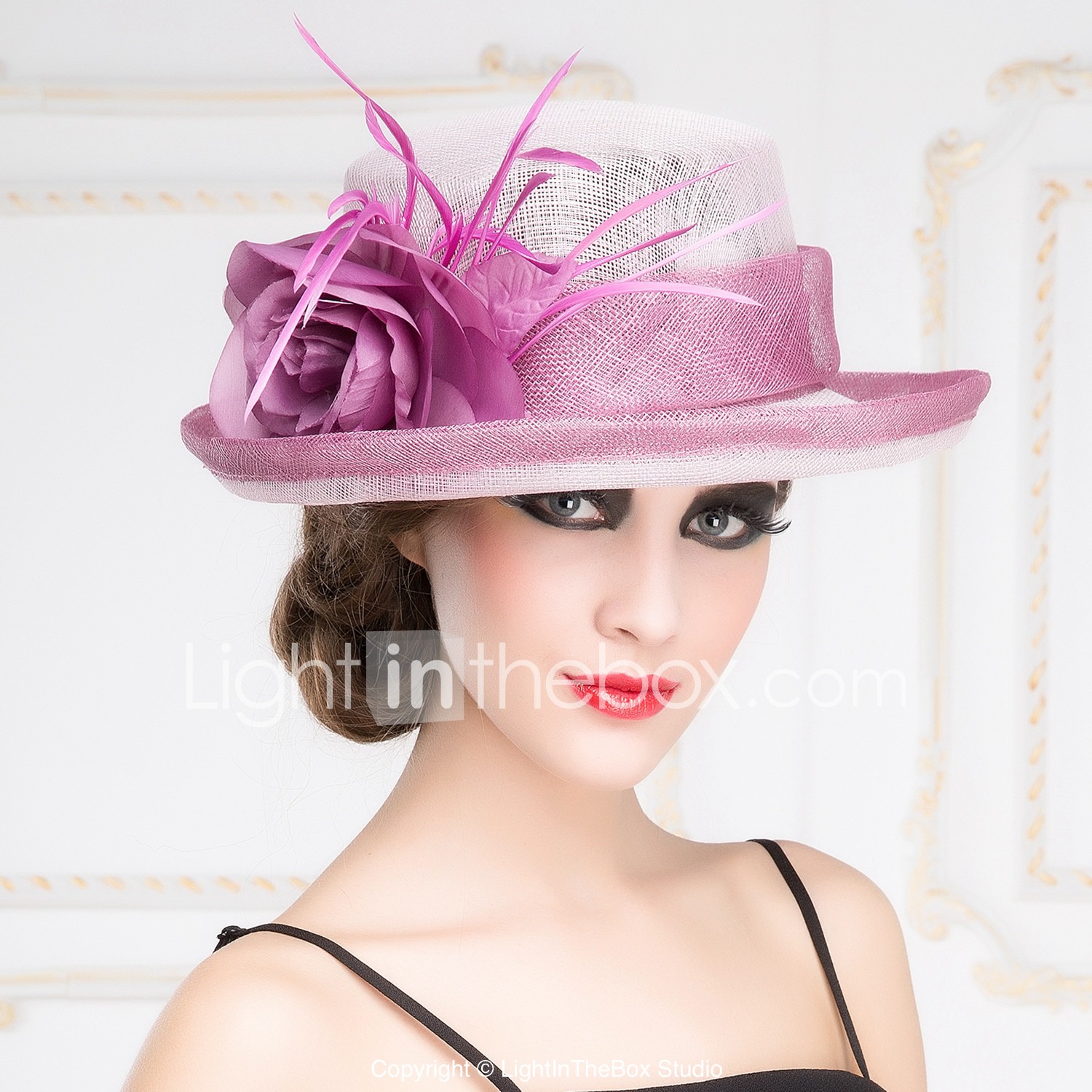 Women S Flax Headpiece Special Occasion Outdoor Hats 1 Piece Flax Headpiece Special Occasion