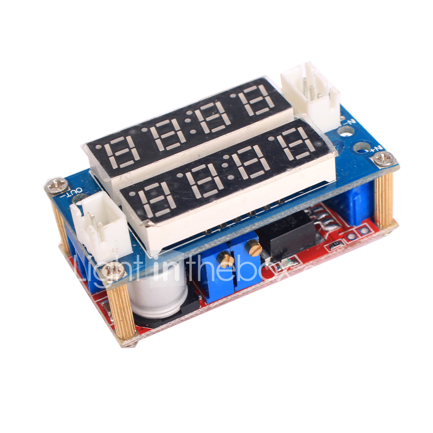 5A Adjustable Power CC//CV Step-down Charge Module LED Driver With Red Voltmeter