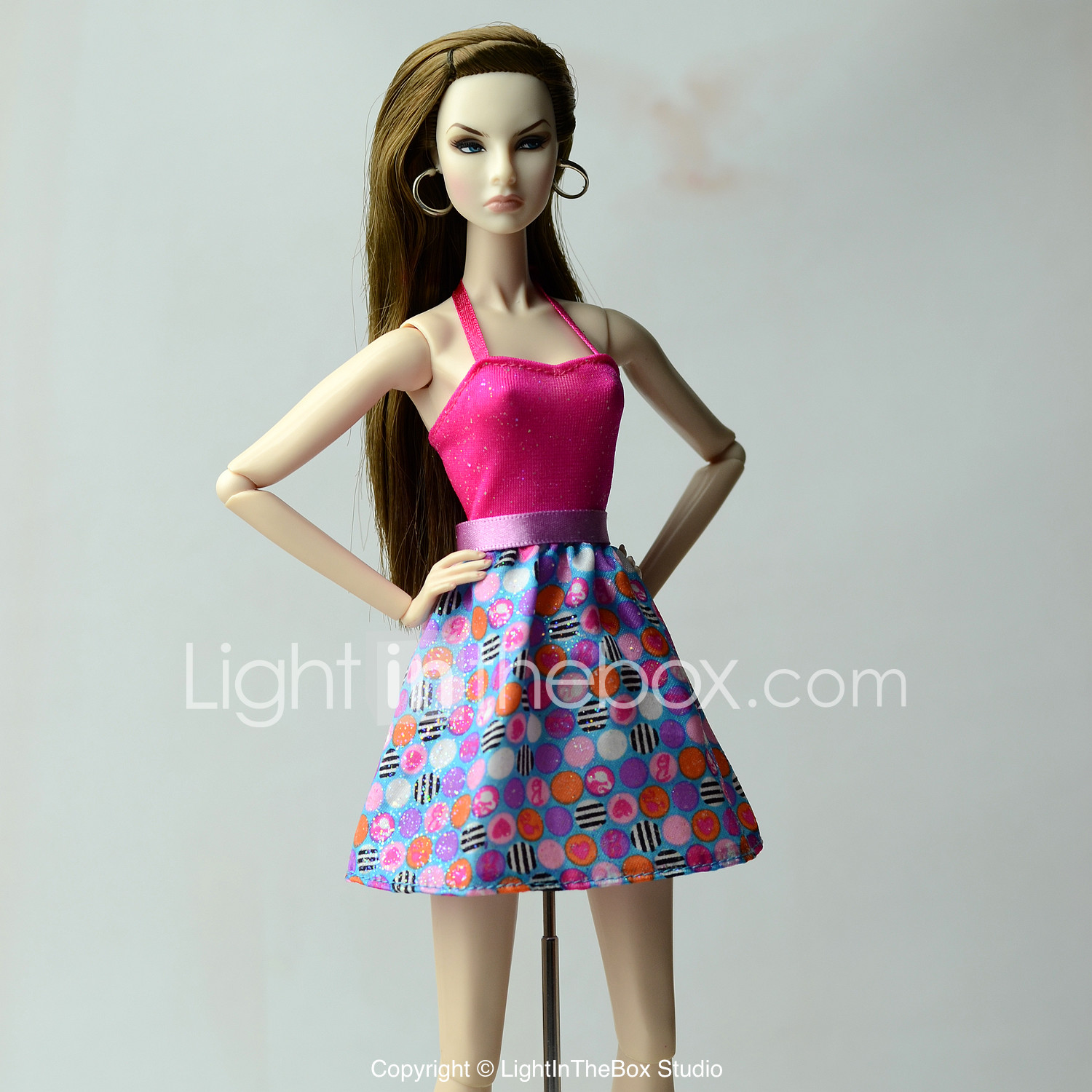 1PCS Blouse Outfit Casual Wear Clothes Trousers for Doll FJ