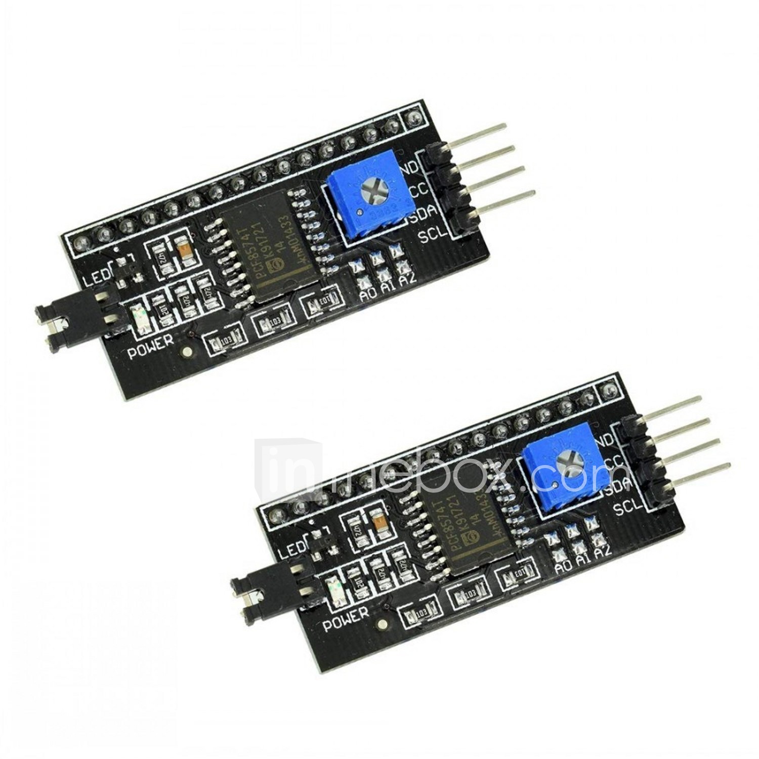 2PCS IIC I2C TWI SPI Serial Interface Board Module Port For Arduino 1602LCD