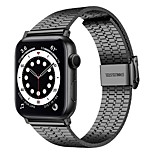 voordelige -1 pcs Slimme horlogeband voor Apple  iWatch Apple Watch-serie 7 / SE / 6/5/4/3/2/1 Zakelijke band Roestvrij staal Vervanging Polsband