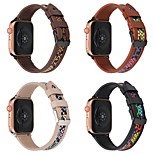 voordelige -1 pcs Slimme horlogeband voor Apple  iWatch Apple Watch-serie 7 / SE / 6/5/4/3/2/1 Moderne gesp Gedrukte armband Echt leer Vervanging Polsband