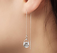 Orecchini Pendenti A Goccia Da Donna Con Pietra Portafortuna In Cristallo, Orecchini In Argento Sterling 925, Regali Di Compleanno E Di Natale Per Ragazze - Aurora Tears Jewelry - Foto 5