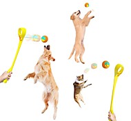 Cute Dog Pet Playing Interactive Cotton Ropes Tennis Ball Plush Hanging Toys MA 