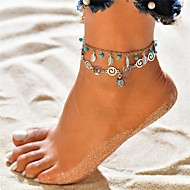 Starfish Turtle Layered Anklets Turquoise Life Tree Various Beach Anklet Wireless Pearl Turtle and Pineapple Leaves Tassel Anklet Five Star Turtle Beach Anklets