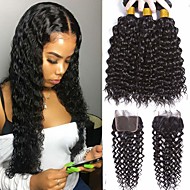 Ombre Hair Weaves Hair Bulk Curly Human Hair 8 Inch Hair
