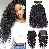 Ombre Hair Weaves Hair Bulk Curly Human Hair 8 Inch Hair