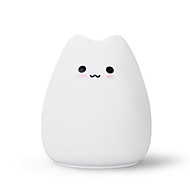 baratos -lâmpada noite levou decorar mesa luz da bateria sonho bonito gato 7 colorido feriado lâmpada recarregável criativo para luminar quarto do bebê