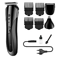 baratos -Kemei km-1407 máquina de cortar cabelo barbeador elétrico navalha aparador de pêlos homens sem fio ferramenta de barbeiro