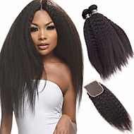 Ombre Hair Weaves Hair Bulk Curly Human Hair 8 Inch Hair