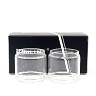 baratos -Yuhetec tubo de vidro gordo para uwell valyrian tank 8 ml atomizador 2 pcs