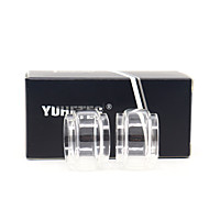 baratos -yuhetec tubo de vidro gordo para coroa 3 mini atomizador 2pcs