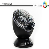baratos -onda do mar projetor levou luz noite coversage com alto-falante usb controle remoto cartões TF leitor de música