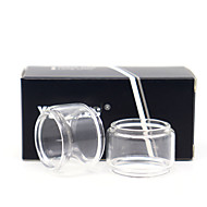 baratos -Tubo de vidro gordo yuhetec para aqua master v2 4.5ml atomizador 2pcs