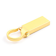 baratos -Litbest botão redondo chaveiro de metal de ouro 128 gb flash drives usb 2.0 criativo para carro