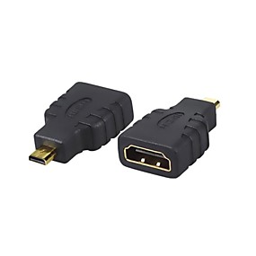 baratos Acessórios Periféricos de Computador-1pçs novos fêmea HDMI para micro HDMI macho câmera conector do adaptador f / m conversor hd tv frete grátis