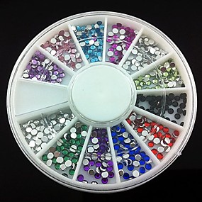 baratos Strass &amp; Decorações para Unhas-360 pcs Acrílico Nail Art Kit Para Dedos das Mãos arte de unha Manicure e pedicure Abstracto / Casamento
