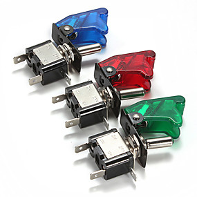 baratos Interruptores-tampa do carro levou spst alternância roqueiro controle do interruptor 20a 12v on / off (1 peça)