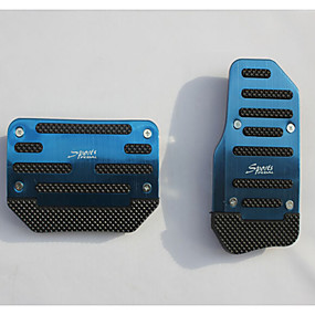 baratos Pedais-skid alumínio acelerador carro pedal do freio pedal aplicar aos carros de transmissão automática (cores sortidas)