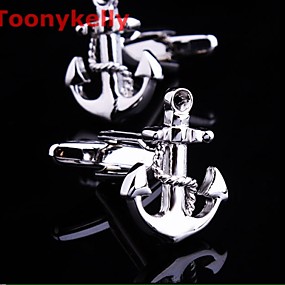 baratos Abotoaduras-Botões de Punho Festa Trabalho Casual Broche Jóias Cor Ecrã Para Festa de Noite Férias