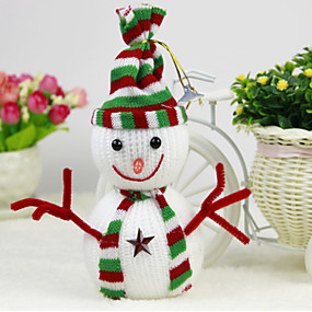 baratos Decorações para Festas &amp; Feriados-enfeites de natal boneco de neve pingente