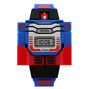 baratos Relógios Com Desenhos-Relógio de Pulso Digital Silicone Azul / Vermelho / Cinza Calendário Digital senhoras Amuleto Fashion - Amarelo Vermelho Azul Dois anos Ciclo de Vida da Bateria / Maxell626 + 2025