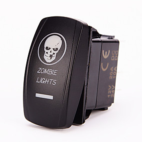 baratos Interruptores-laser azul iztoss on-off interruptor w / 5pin jumper 20 ampères 12 volts luzes LED - luzes de zumbis