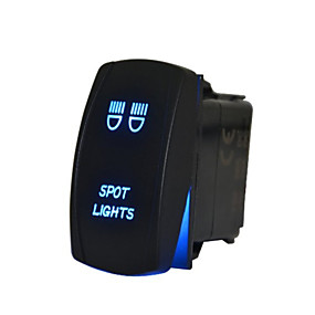 baratos Interruptores-iztoss a laser 5pin interruptor luz spot on-off levou luz 20a 12v azul com fios de instalar