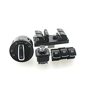 baratos Interruptores-janela farol iztoss interruptor VW Passat B6 jetta golf mk5 mk6 cc 5nd941431b / 5nd959857 / 5nd959855 / 5nd959565a 6conjunto