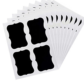 baratos Armazenamento &amp; Organização-36 pcs giz caneta quadro etiquetas vinil adesivo de memorando de cozinha