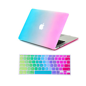 baratos Capinhas para MacBook Air 11"-Capa para MacBook Cores Gradiente Plástico para MacBook Air 11 Polegadas