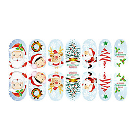 baratos Adesivos para Unhas-encantador de fluorescência de jóias natal prego