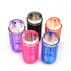 baratos Carimbos para Unhas-doces cores 2,8 centímetros claro geléia silicone arte do prego stamper kit raspador polonês design de impressão ferramentas de estampagem