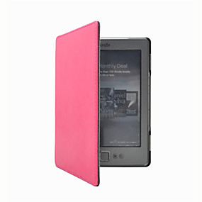 baratos Kindle 4-Capinha Para Kindle 5 / Amazon Kindle 4 Capa de Corpo Inteiro Capa Proteção Completa Côr Sólida Rígida PU Leather