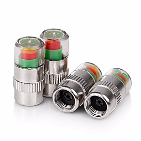 baratos Capas de Válvulas-ziqiao 4pcs / conjunto da pressão dos pneus do carro válvula monitor de alerta tampão haste do sensor indicador olho