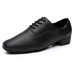 baratos Sapatos de Dança-Homens Sapatos de Dança Couro de Porco Sapatos de Dança Latina Têni Salto Personalizado Personalizável Preto / Interior / EU43