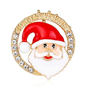 baratos Bijuterias Natalinas-Homens Mulheres Broches senhoras Fashion Rosa Folheado a Ouro Broche Jóias Arco-Íris Para Natal Ano Novo