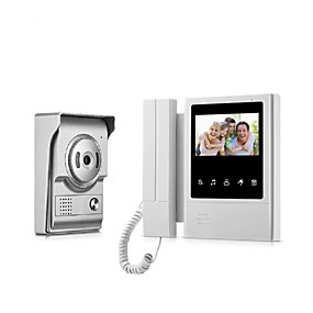 baratos Sistemas de Câmeras para Portas-Com fio de 4.3 polegada hands-free 480 * 272 pixel de um a um video doorphone campainha 700 tvl câmera de luz infravermelha night vision wall mount