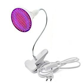 baratos Iluminação Profissional-1pç 20 W Lâmpada crescente 1800 lm E26 / E27 200 Contas LED SMD 2835 Decorativa Clipe de suporte de lâmpada flexível Vermelho Azul 85-265 V / RoHs / FCC