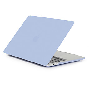 baratos Capinhas para MacBook Pro 15"-Caso macbook para air pro retina 11 12 13 15 tampa do laptop sólido colorido transparente matt pvc case para macbook novo pro 13.3 15 polegada com barra de toque