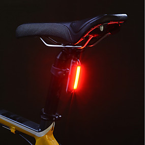baratos Lanternas &amp; Luminárias-Luzes de Bicicleta Luz Traseira Para Bicicleta luzes de segurança Ciclismo de Montanha Moto Ciclismo Impermeável Portátil Alarme Atenção Litio USB