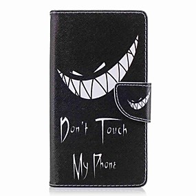 baratos Xperia XA2 Ultra-Capinha Para Sony Xperia XA2 Ultra / Xperia XA2 / Xperia XZ1 Compact Carteira / Porta-Cartão / Com Suporte Capa Proteção Completa Palavra / Frase Rígida PU Leather