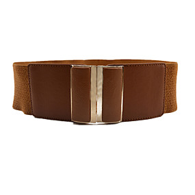 baratos Cintos de Moda-Mulheres Activo / Básico Liga, Largo Sólido